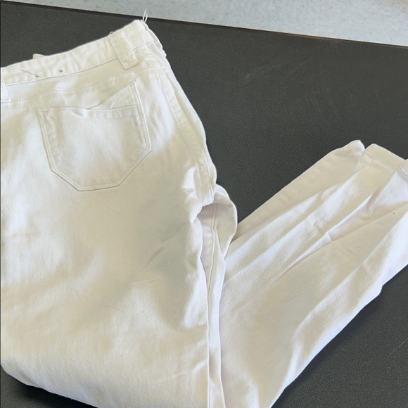 Blue Asphalt Size 11 Wet Seal Women's White Denim Jeans Style S901 - Picture 4 of 4